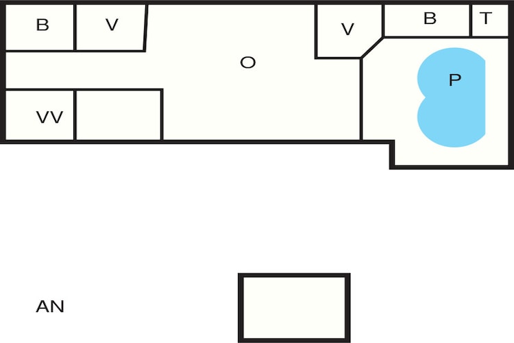4 Sterne Ferienhaus in Ørsted-By Traum-Grundriss