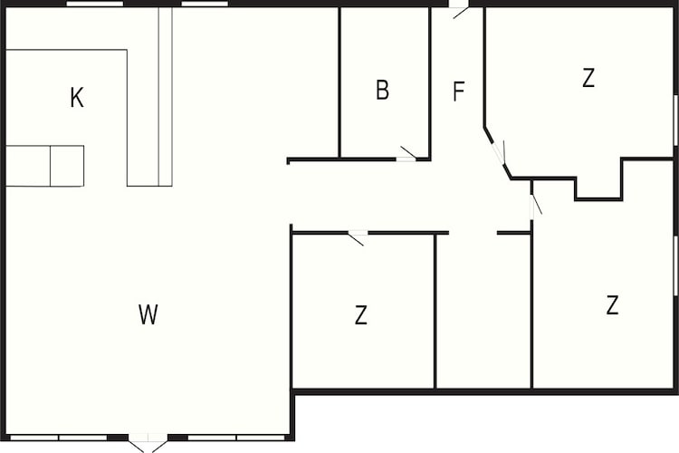 Maison de vacances pour 6 a Løkken-By Traum-Plan d'étage