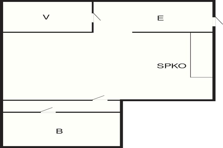 Maison de vacances pour 3 a Flatraket-By Traum-Plan d'étage