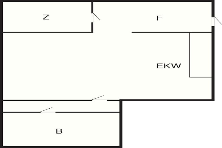 Maison de vacances pour 3 a Flatraket-By Traum - Plan