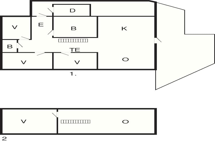 Maison de vacances pour 8 a Risør-By Traum-Plan d'étage
