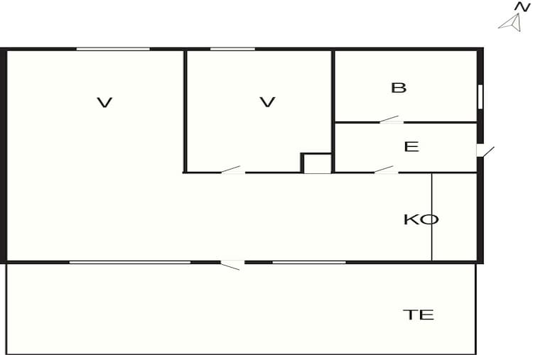 5 person holiday home in Nexø-By Traum-Floor plan