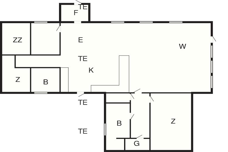 4 Sterne Ferienhaus in Blokhus-By Traum - Grundriss