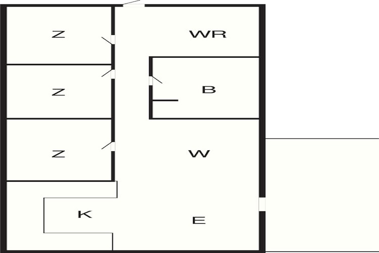 5 Personen Ferienhaus in Toftlund-By Traum-Grundriss