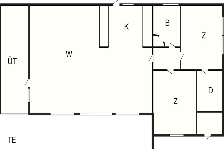 4 etoiles maison de vacances a Frederiksværk-Plan d'étage