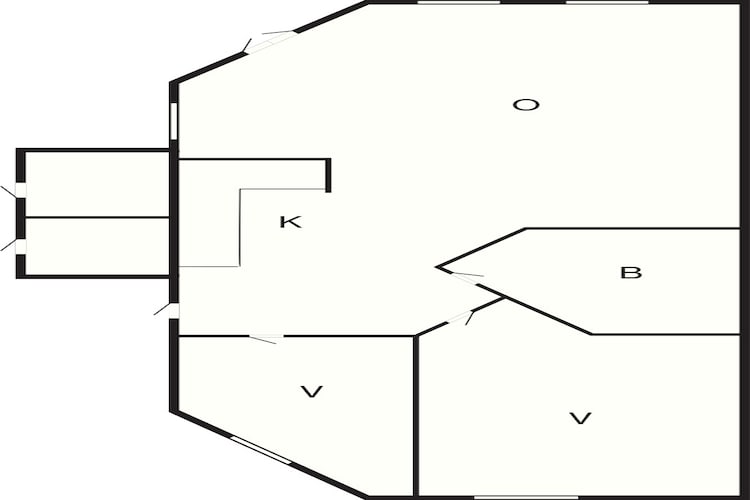 4 etoiles maison de vacances a Bogense-By Traum-Plan d'étage