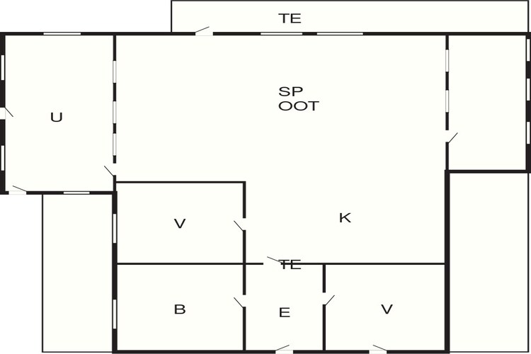 Maison de vacances pour 5 a Juelsminde-By Traum - Plan