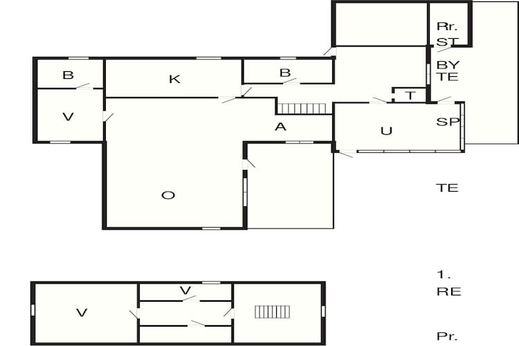 Maison de vacances pour 9 a Thyholm-By Traum-Plan d'étage