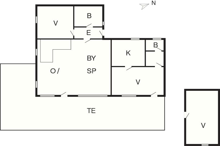 4 star holiday home in Præstø-By Traum-Floor plan