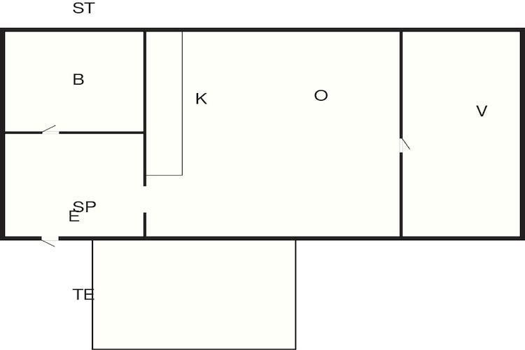 Bright holiday home in Vollsjö-By Traum-Floor plan