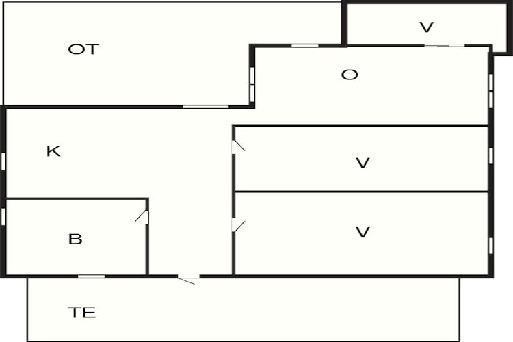 Maison de vacances pour 7 a Hals-By Traum-Plan d'étage