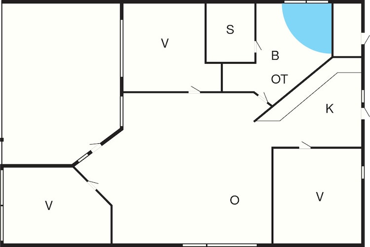 4 star holiday home in Præstø-By Traum-Floor plan