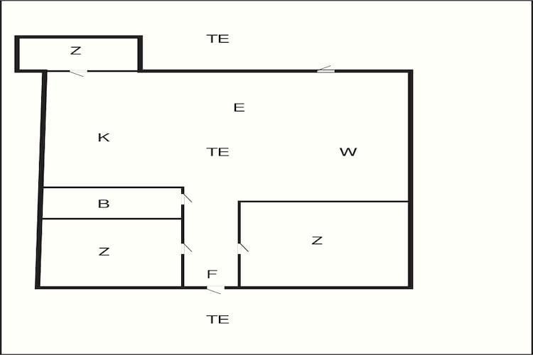 Maison de vacances pour 6 a Roslev-By Traum-Plan d'étage