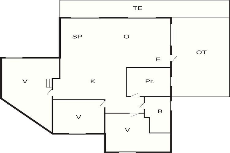 Maison de vacances pour 6 a Hadsund-By Traum - Plan