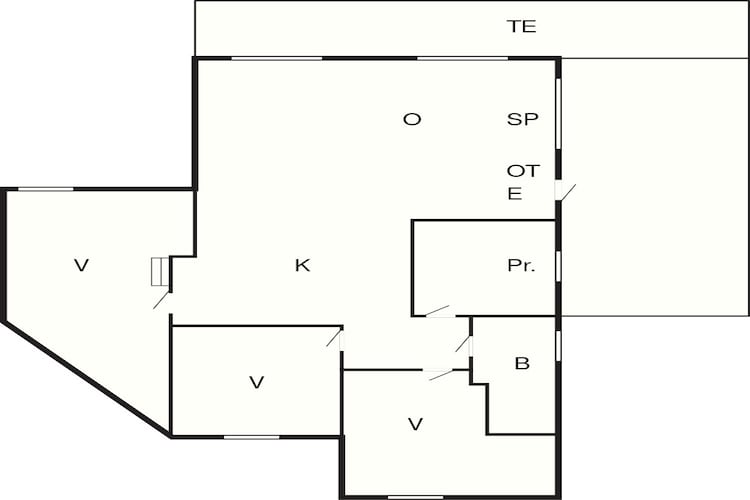 Maison de vacances pour 6 a Hadsund-By Traum - Plan