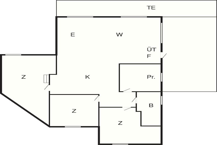 Maison de vacances pour 6 a Hadsund-By Traum - Plan