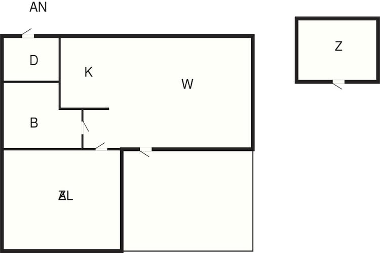 Gemütliches Ferienhaus mit Garten-By Traum-Grundriss