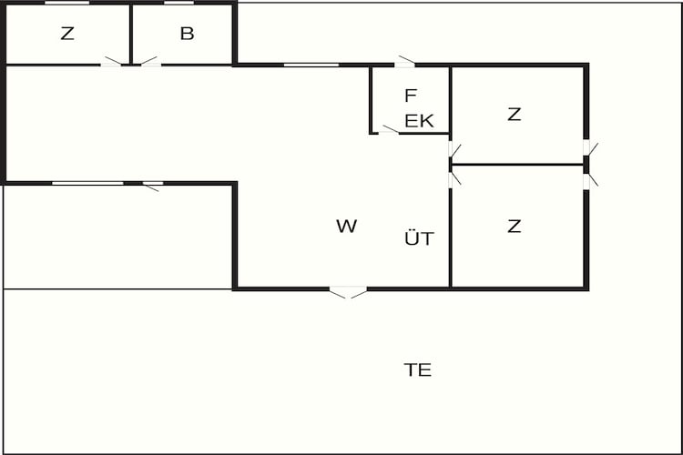 4 star holiday home in Hadsund-By Traum - Floor plan