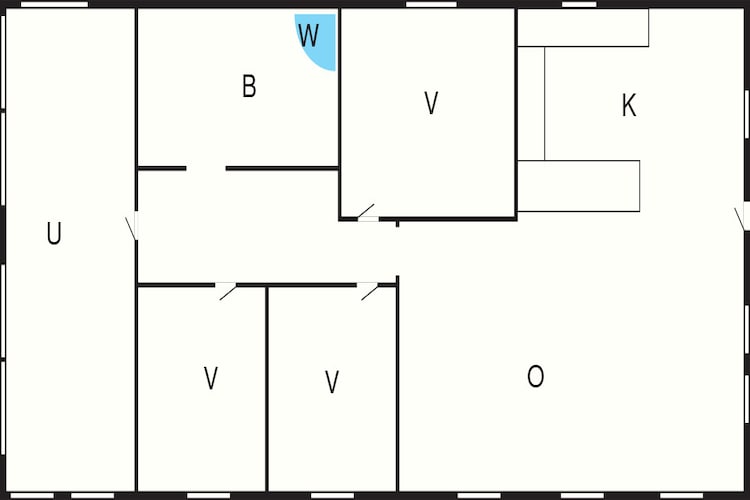 Spacious home for 6 in Lokken - Floor plan