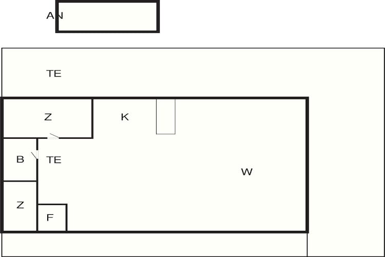 4 etoiles maison de vacances a Hals-Plan d'étage