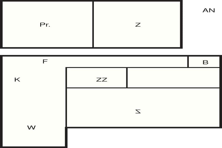 Maison de vacances pour 6 a Blokhus-By Traum-Plan d'étage