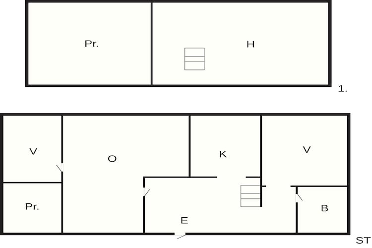 Houten huisje met rustieke charme - Plattegrond