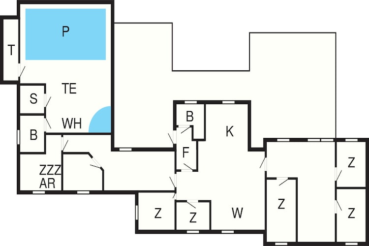 4 Sterne Ferienhaus in Øster Assels-By Traum-Grundriss