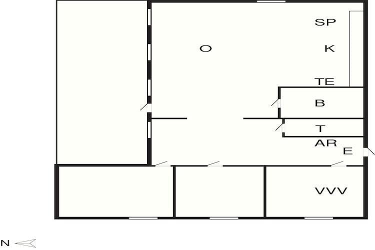 4 etoiles maison de vacances a Væggerløse-By Traum-Plan d'étage