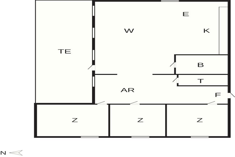 4 sterren vakantie huis in Væggerløse-By Traum - Plattegrond