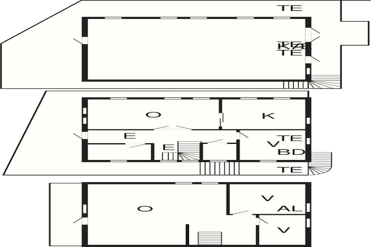 Maison de vacances pour 6 a Bygstad - Plan