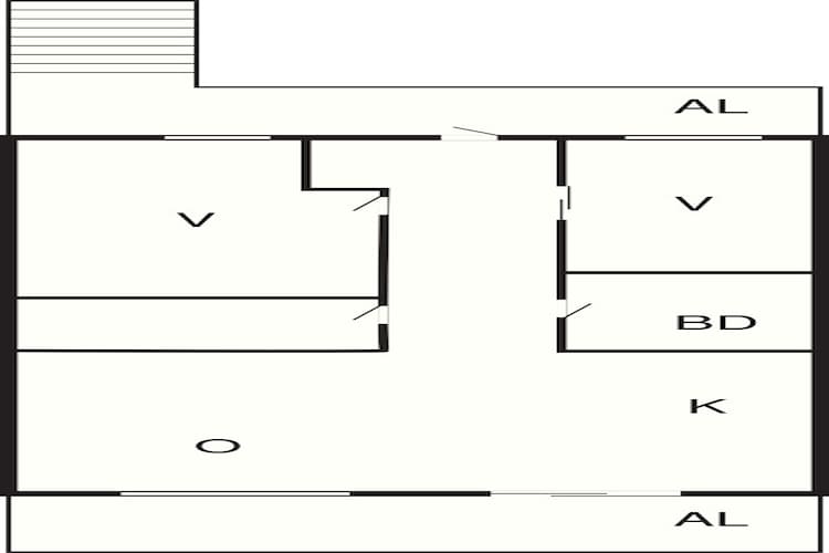 4 persoons vakantie huis in Frekhaug - Plattegrond