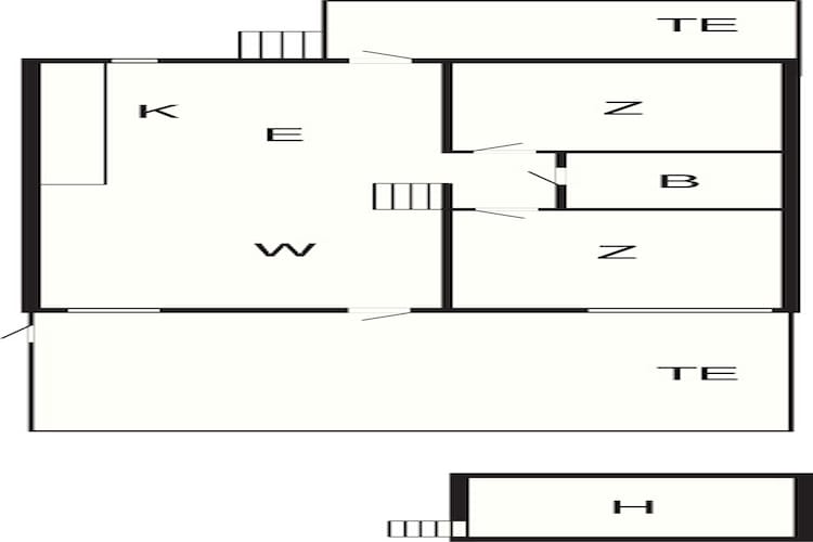 4 etoiles maison de vacances a Aabenraa-By Traum-Plan d'étage