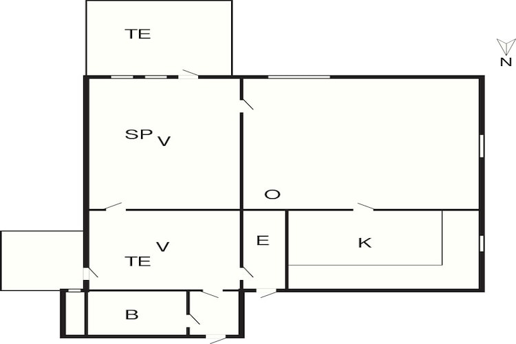 Maison de vacances pour 5 a Nørreballe-By Traum-Plan d'étage