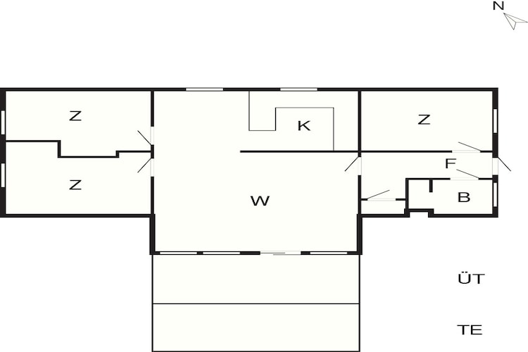 6 person holiday home in Rødby-By Traum-Floor plan