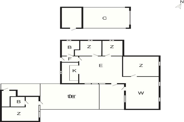 4 etoiles maison de vacances a Hals-By Traum-Plan d'étage