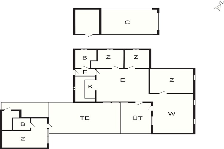 4 star holiday home in Hals-By Traum-Floor plan