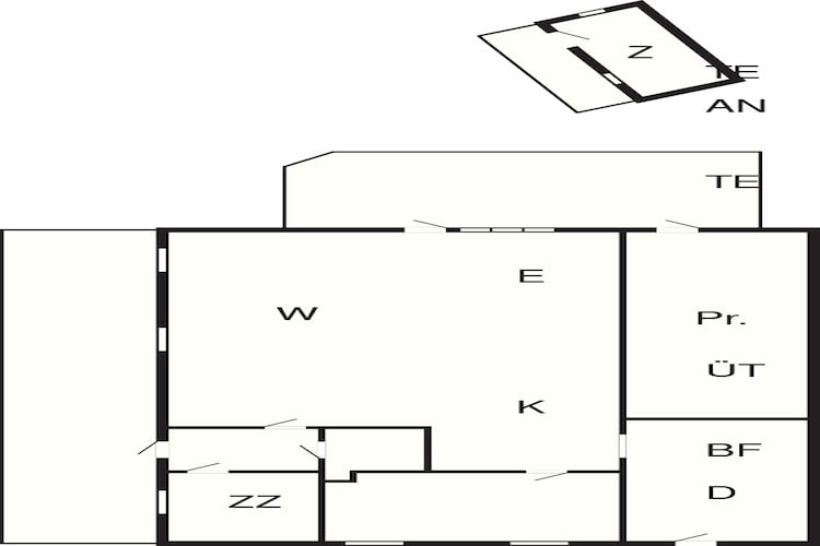 5 Personen Ferienhaus in Thyholm-By Traum-Grundriss