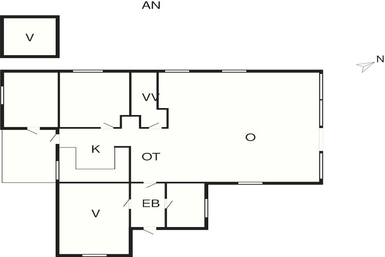 7 Personen Ferienhaus in Strøby-Grundriss