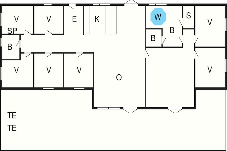 5 Sterne Ferienhaus in Glesborg-By Traum-Grundriss