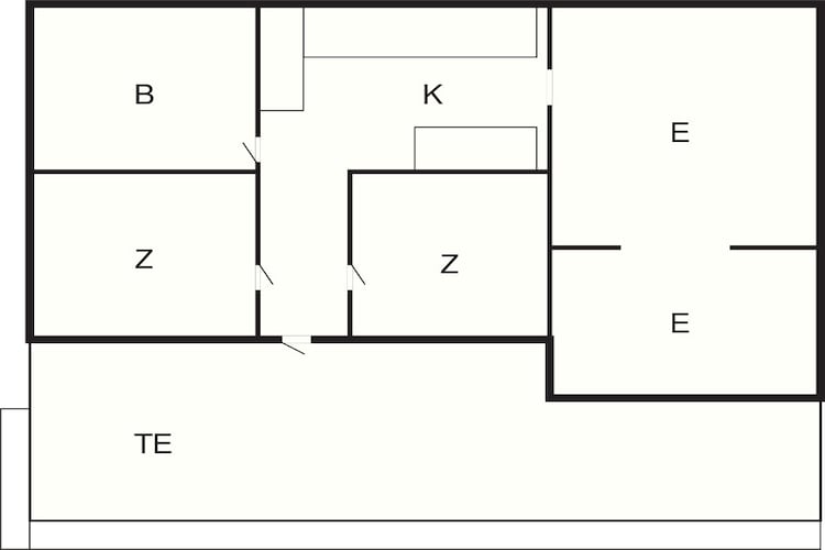 Maison de vacances pour 4 a Juelsminde-Plan d'étage