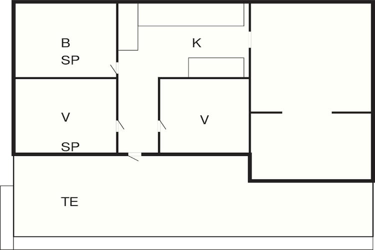 Maison de vacances pour 4 a Juelsminde-Plan d'étage