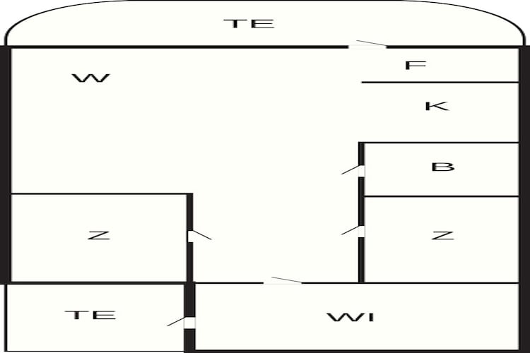 4 person holiday home in Thisted-By Traum-Floor plan