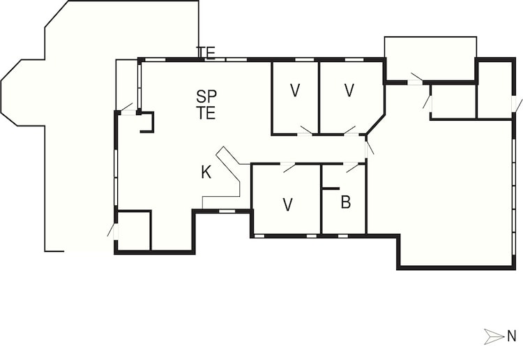 4 Sterne Ferienhaus in Ålbæk-By Traum-Grundriss