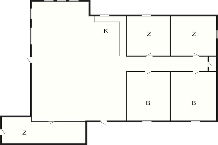 Unieke retraite in Vejby -- By Traum Ferienwohnungen-Plattegrond
