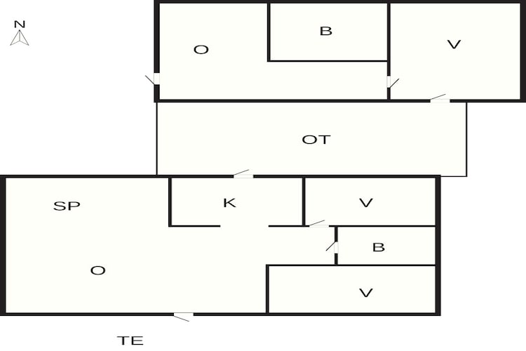 6 persoons vakantie huis in Løkken-By Traum-Plattegrond