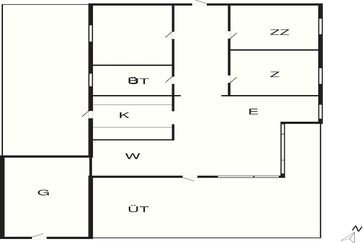 5 Personen Ferienhaus in Roslev-By Traum-Grundriss