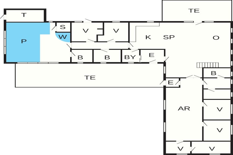 Schilderachtig Poolhuis -- By Traum Ferienwohnungen-Plattegrond