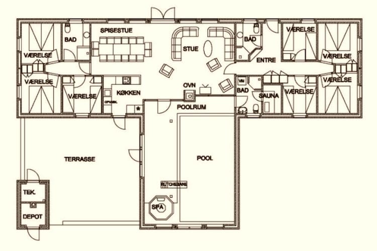 4 star holiday home in Ulfborg-Floor plan