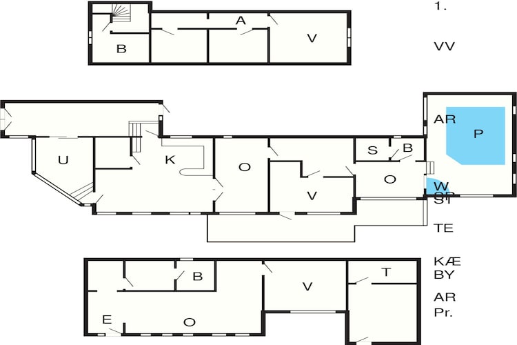 4 Sterne Ferienhaus in Thyholm-Grundriss