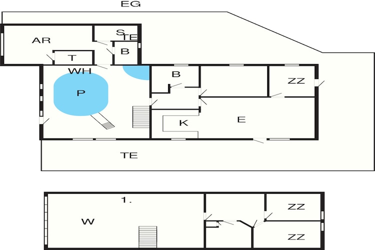4 Sterne Ferienhaus in Vestervig-Grundriss